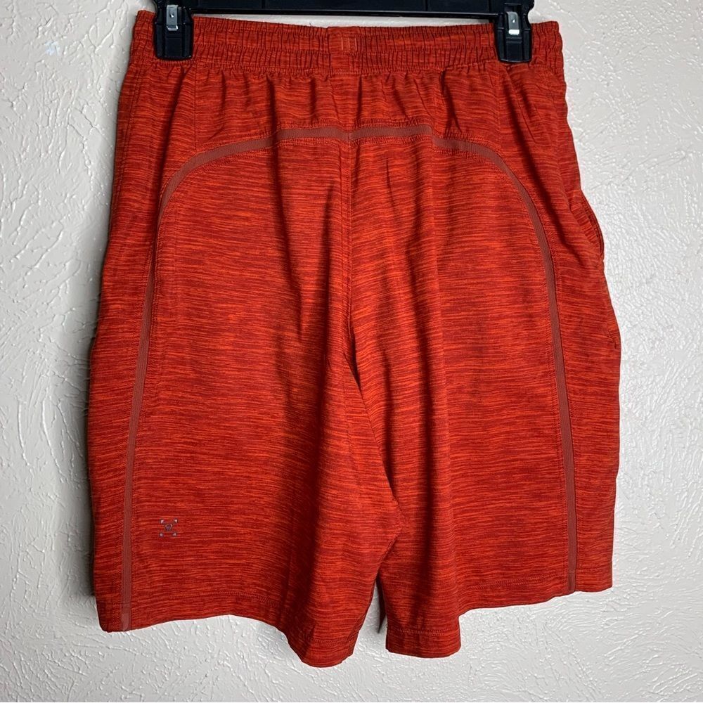 Lululemon pace breaker mens shorts Heather Allover Solar Orange Magma red - Picture 4 of 10